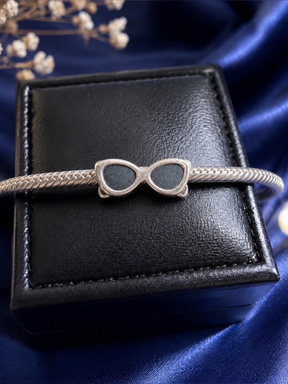Charm Sunglasses 925 Sterling Silvery Bracelet Charm Jewelry Haili